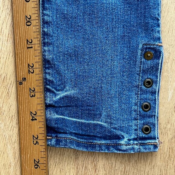 TRUE RELIGION CASEY LOW RISE SUPER SKINNY CROP WOMEN’S JEANS sz 26 Stretch - Picture 15 of 16